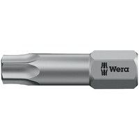 Wera TORSION トルクスネジ用 ドライバービット トーションビット設計 刃先サイズ6.35mm 刃先サイズTX30 全長25mm