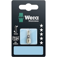 Wera TORSION ステンレス製 ポジドライブネジ用 ドライバービット 差込6.35mm 刃先サイズPZ1 全長25mm