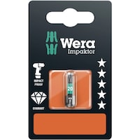 Wera ダイヤモンドコーティング トルクスねじ用 インパクトドライバービット 差込6.35mm 刃先サイズTX20 全長25mm
