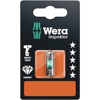 Wera ダイヤモンドコーティング トルクスねじ用 インパクトドライバービット 差込6.35mm 刃先サイズTX40 全長25mm