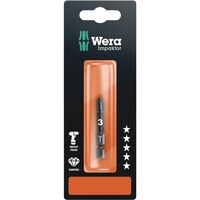 Wera ダイヤモンドコーティング ポジドライブネジ用 インパクトドライバービット 差込6.35mm 刃先サイズPZ3