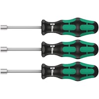 Wera 3本組 六角ナットドライバーセット 先端サイズ10・13mm・7/16”