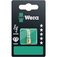 Wera ダイヤモンドコーティング 凹型トルクスねじ用 ドライバービット 差込6.35mm 刃先サイズTX15 全長25mm