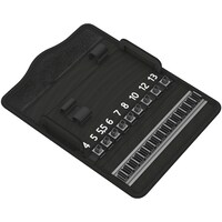 Wera ラチェットレンチZyklop Mini 2・1/4DRソケット向け ツール収納ケース 180×88×46mm