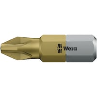 Wera TiNコーティング ポジドライブネジ用 ドライバービット 差込6.35mm 刃先サイズPZ2 全長25mm