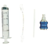 SIGNET カーエアコン用 R1234yf対応 オイル・蛍光剤注入器セット 使い切りタイプ 自動エア抜きカプラー付