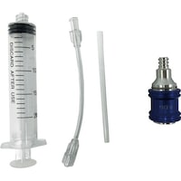 SIGNET カーエアコン用 R134a対応 オイル・蛍光剤注入器セット 使い切りタイプ 自動エア抜きカプラー付