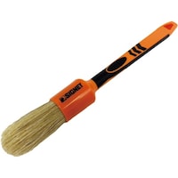 SIGNET 滑り止めグリップ搭載 猪毛ボアーズ洗車ブラシ ペン型 Mサイズ ディテールブラシ 革製品・デリケート部位の細部清掃に最適