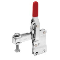 育良精機 下方押え型トグルクランプ(垂直ハンドル)