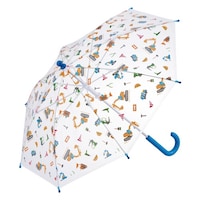 スケーター 傘 長傘 ビニール傘 40cm 子供用 手動開閉式 はたらくクルマ