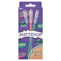 ぺんてる マットホップ ドリームセット 7色×5