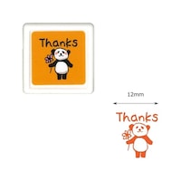 こどものかお パンダミニ浸透印/Thanks 0543020×10