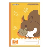 日本ノート スクールキッズ 5mm方眼 イエロー×10