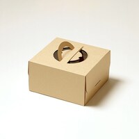 サガシキ ケーキ箱 エコクラフトデコ箱6号 H125