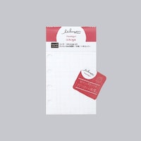 ナガハシ印刷 マイクロ5穴システム手帳リフィル いいかげんリフィル m5 いちご(方眼) 360365×10