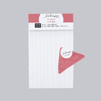 ナガハシ印刷 ミニ6穴システム手帳リフィル いいかげんリフィル M6 いちご(たて眼) 360556×10