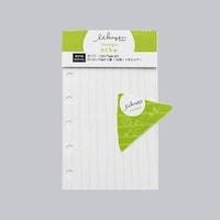 ナガハシ印刷 ミニ6穴システム手帳リフィル いいかげんリフィル M6 おちゃ(たて眼) 360655×10