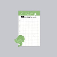 ナガハシ印刷 ミニ6穴システム手帳リフィル いいかげんリフィル M6 どうぶつえん きょうりゅう(方眼) 361607×10