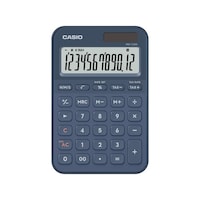 カシオ カラフル電卓 ミニジャスト ネイビー