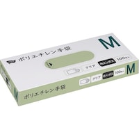 ポリエチレン手袋 内エンボスM100枚クリア