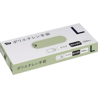 ポリエチレン手袋 内エンボスL100枚クリア
