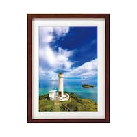 ハクバ 木製額縁 MM01 A4サイズ アクリル スタンド付 ブラウン FWMM01BRA4A 1個