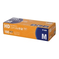 伊藤忠リーテイル HDニトリル手袋超厚手M ダークブルー 100枚入 TF620 1箱