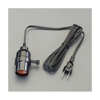 朝日電器 125V/6A 電球用ソケット(E26口金/1.8mコード付) EA940C153 1個