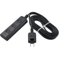 朝日電器 耐雷タップラン4P 3m 黒 WBTN4030SB(BK) 1個