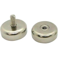 ピーアンドエス ねじ式ネオジウム磁石取付キット(5個組、M4φ20mm、10kg耐荷重) MAGNETSCREW20 1箱