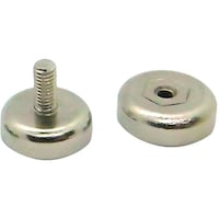 ピーアンドエス ねじ式ネオジウム磁石取付キット(5個組、M4φ16mm、6kg耐荷重) MAGNETSCREW16 1箱