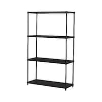 エイ・アイ・エス エキスパンドラック4段 ブラック 幅90.8×奥行35.8×高さ152.3cm EPR9015BK 1個