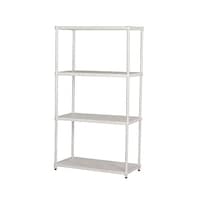 エイ・アイ・エス エキスパンドラック4段 ホワイト 幅90.8×奥行35.8×高さ152.3cm EPR9015WH 1個