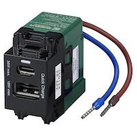 ヤザワ 埋込USBコンセントPD36W ブラック H4USB20PD36BK 1個