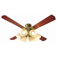 東京メタル工業 シーリングファン 6灯4枚羽根 ブロンズ LED100W相当(電球色)附属 QJ46AB6RCLE102 1箱