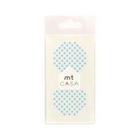 カモ井加工紙 マスキングテープ 丸 10枚入 ドット 直径5cm mt CASA seal アイス MTCDS022 1セット