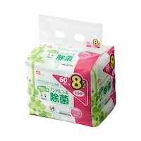 レック ウェットシート 激落ちくん アラクリーネ ノンアルコール除菌 1セット(60枚×8個入) C00880 1セット