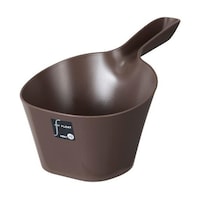 新輝合成 手桶 フロート フック穴付き ブラウン 1個