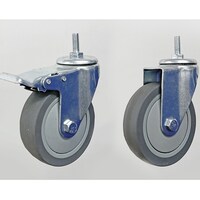 アズワン 静音キャスター ストッパー付き 1セット(4個入) ASsk7504P 1セット