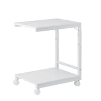 デスクサイドワゴン高さ調整つき ホワイト