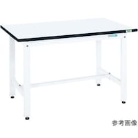 サカエ 中量作業台(CSタイプ/均等耐荷重500kg/メラミン天板/H740/固定式) 1200×600×740mm CS126MW 1台