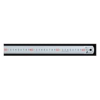 シンワ測定 ピックアップスケールシルバー60cm cm表示上下1mmピッチ赤数字入JIS 13137 1本