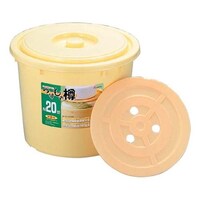 リス ポリエチレン つけもの樽 S40型(押し蓋付) 0047300 1個