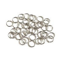 ニホンドニン 丸カン 約45個入 φ10mm 太さ1.2mm シルバー A12413 1袋