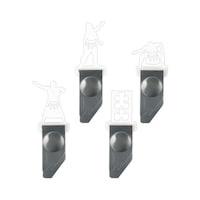 カール インデックスクリップ 相撲シリーズ ホワイト 1パック(4個入) IC004W 1パック