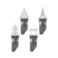 カール インデックスクリップ 建物シリーズ グレー 1パック(4個入) IC002D 1パック