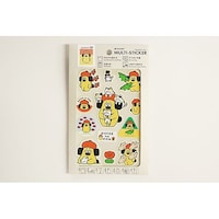 サンビー マルチステッカーポンちゃんとどうぶつ MLSOP04 1枚