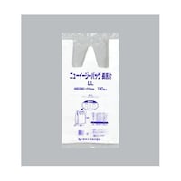 福助工業 HDゴミ袋 ニューイージーバッグ 長舌片 LL 乳白 1ケース(100個×10セット入) 473030 1ケース