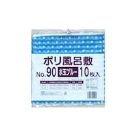福助工業 ポリ風呂敷 No.90 水玉ブルー 1ケース(10個×30セット入) 0370819 1ケース