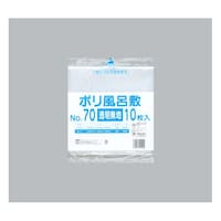 福助工業 ポリ風呂敷 No.70 透明無地 1ケース(10個×50セット入) 00407218 1ケース